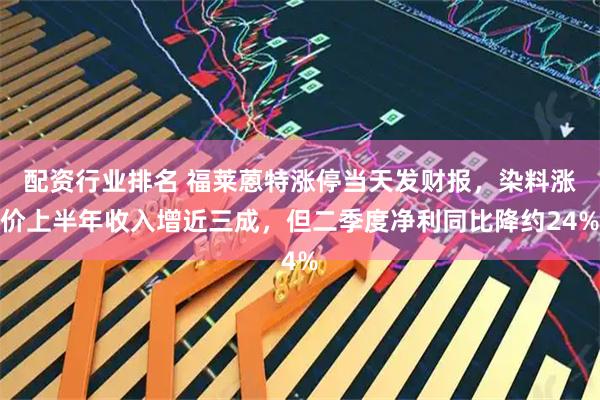 配资行业排名 福莱蒽特涨停当天发财报，染料涨价上半年收入增近三成，但二季度净利同比降约24%